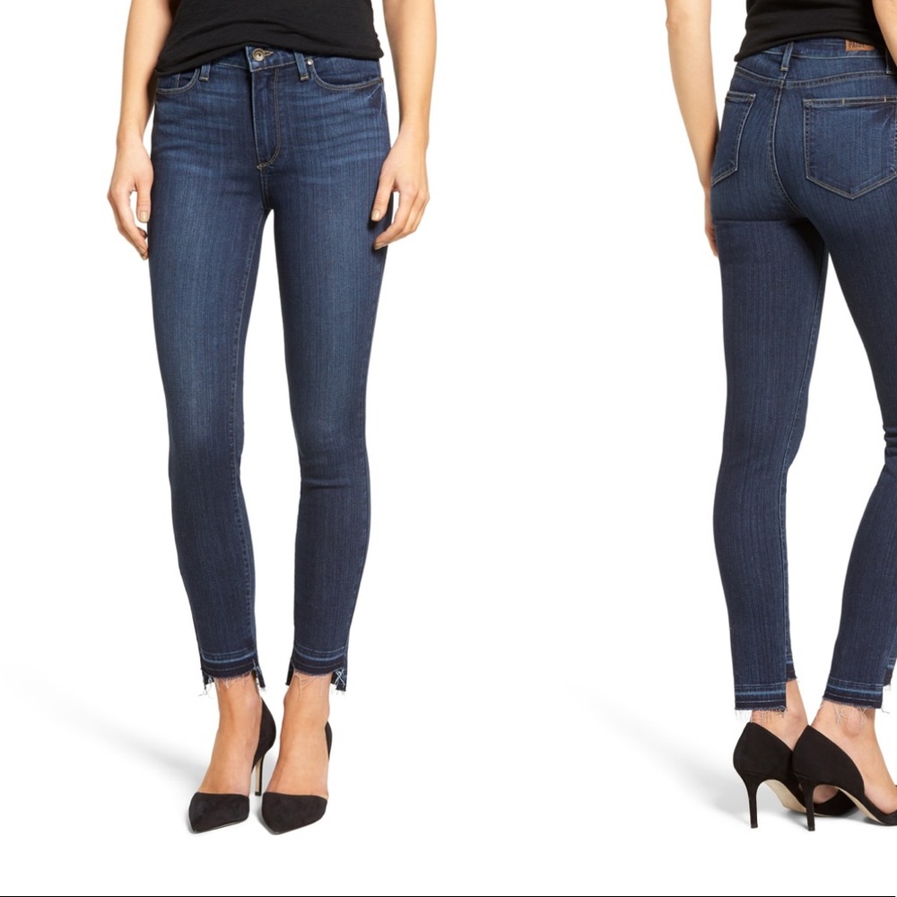 NWOT Paige High waist Denim, Raw Edge Hem